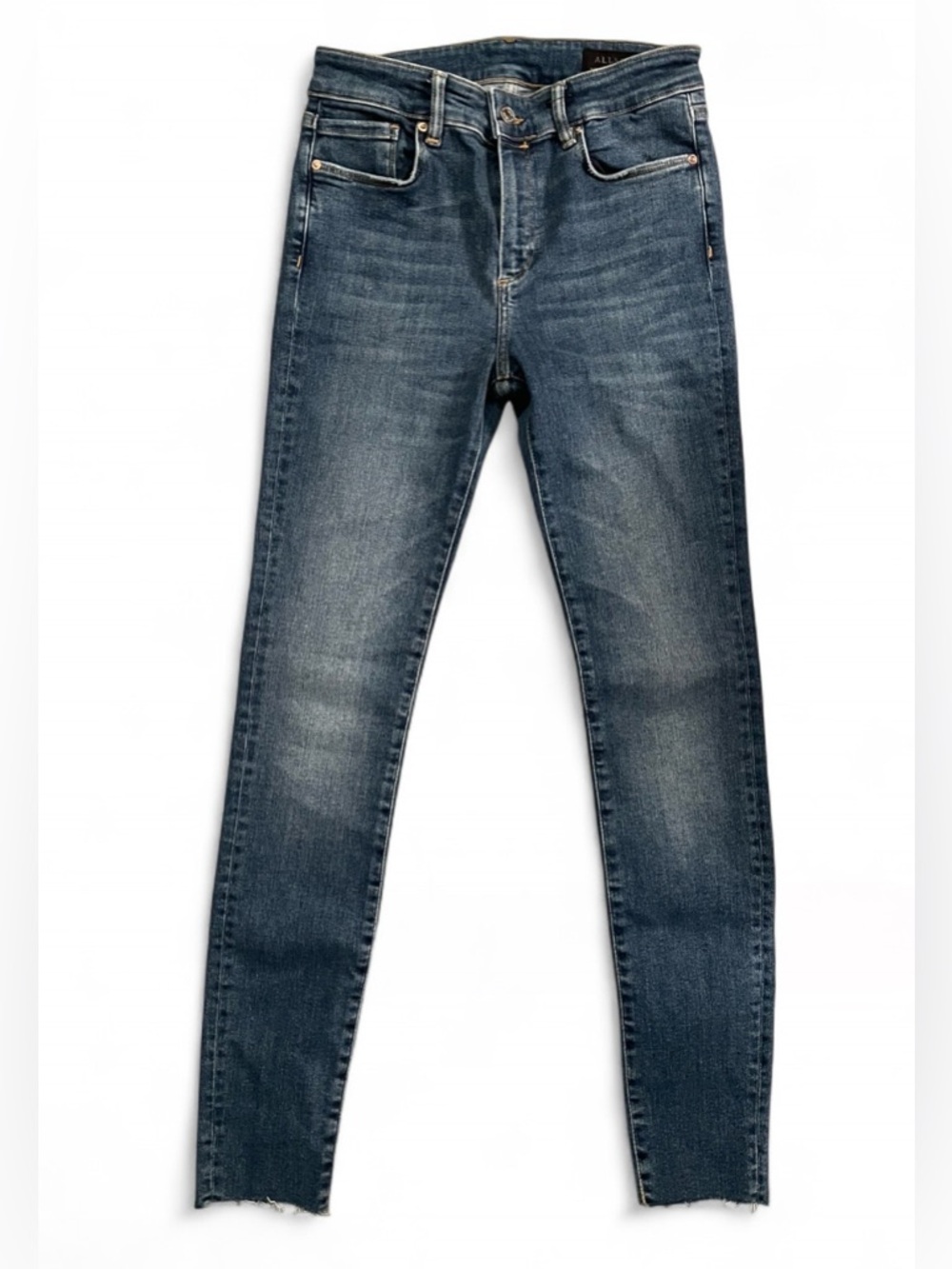 All Saints Medium Wash Miller Skinny Jeans Women Size 27